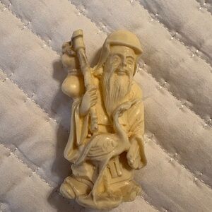 Vintage Asian Longevity Statue